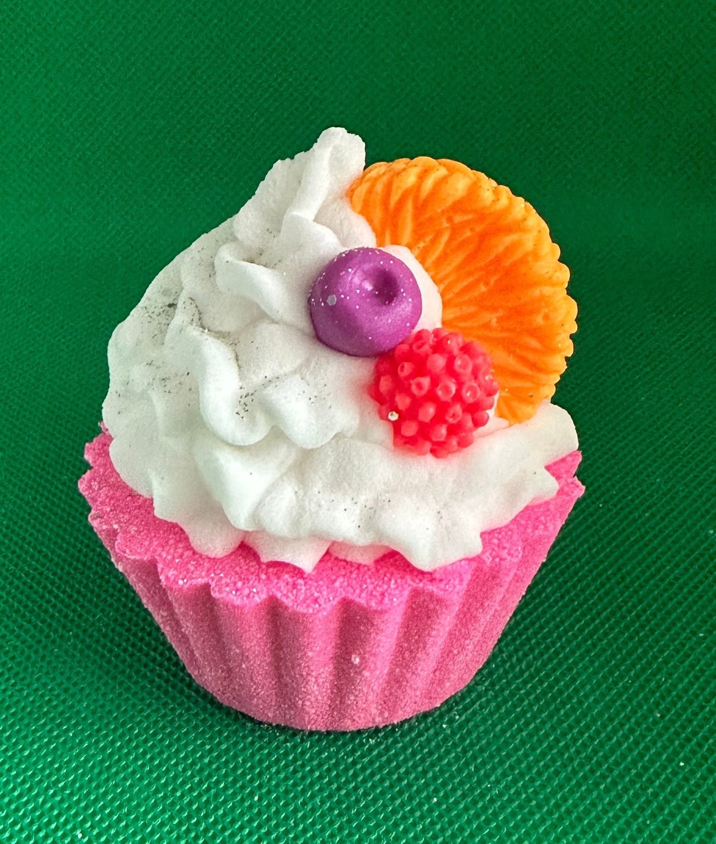 Birthday Cupcake Bath Bomb Set – 4 Bath Bombs with Bubble Bath Frosting & Gift Card - Bath & Body Products ByRawand