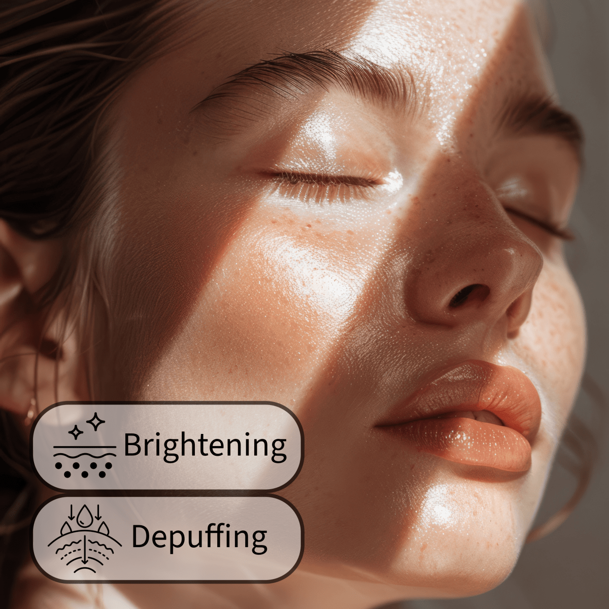 Brightening Caffeine Serum – For Eyes & Face with Niacinamide, green tea extract & Hyaluronic Acid - Bath & Body Products ByRawand