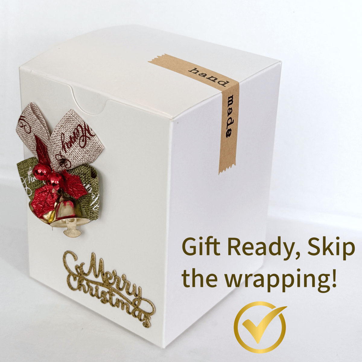 Candy Cane Scented Body Butter: Shea, Cocoa and Kokum Butter with Hemp Seed oil. With a gift box handmade ready to gift 7oz jar - Bath & Body Products ByRawand