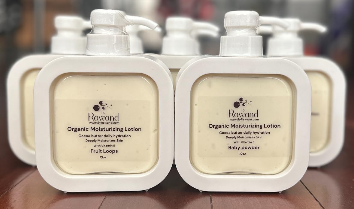 Cocoa Butter Lotion – Thick Moisturizer with Nourishing Oils - Bath & Body Products ByRawand