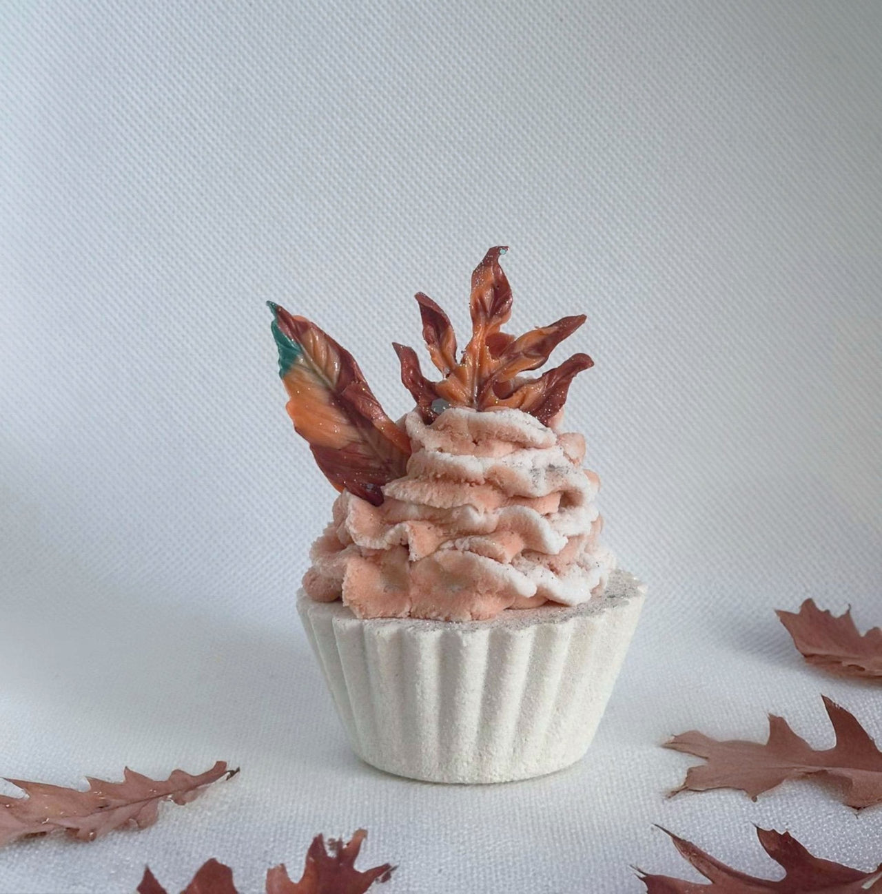 Fall Bath Bomb Gift Set – 4 Bubble Bath Bombs with Frosting & Soap Leaves - Bath & Body Products ByRawand
