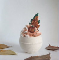 Fall Bath Bomb Gift Set – 4 Bubble Bath Bombs with Frosting & Soap Leaves - Bath & Body Products ByRawand