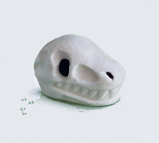 Dinosaur skull bath bomb
