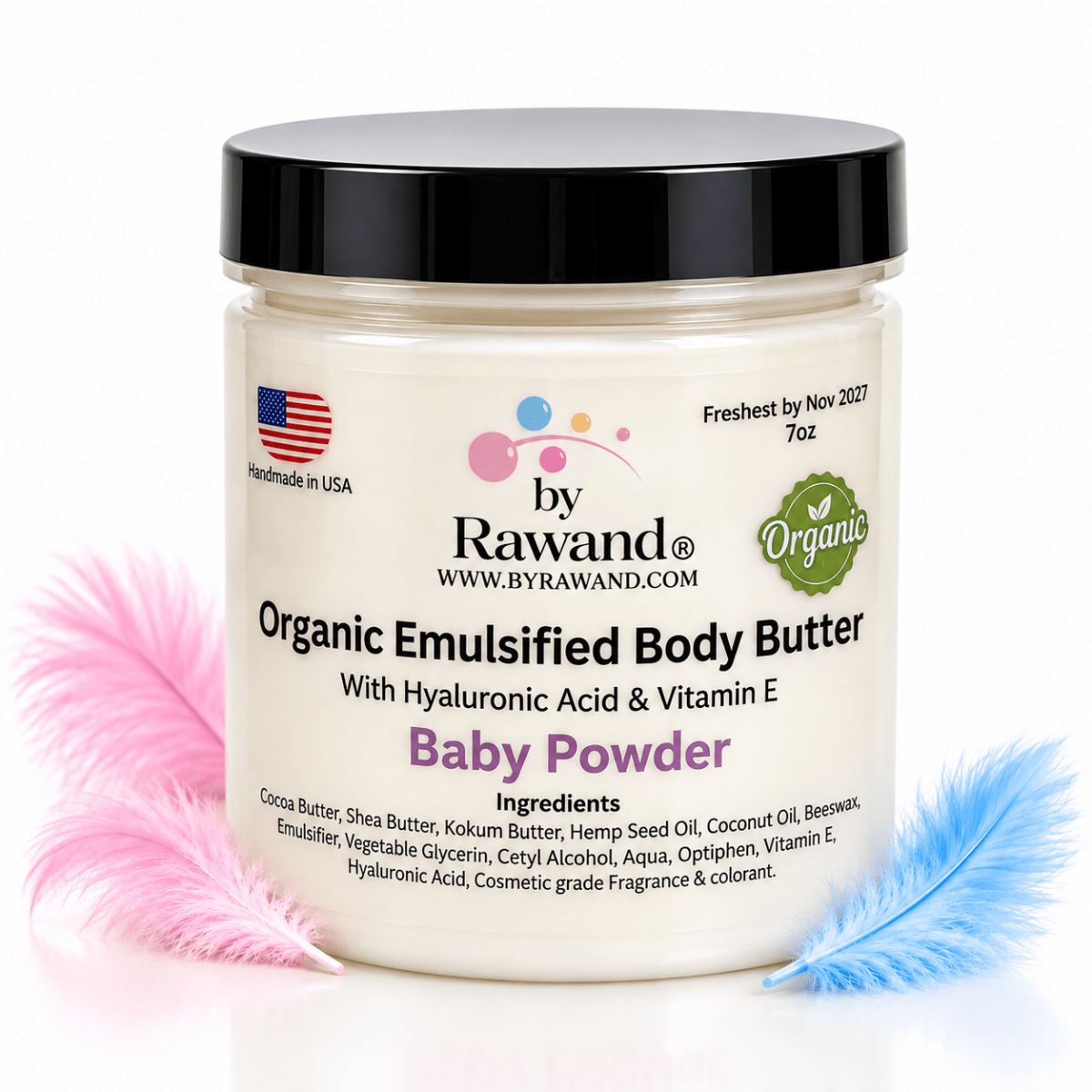 Baby Powder moisturizing buttercream with Hyaluronic acid & vitamin E - Bath & Body Products ByRawand
