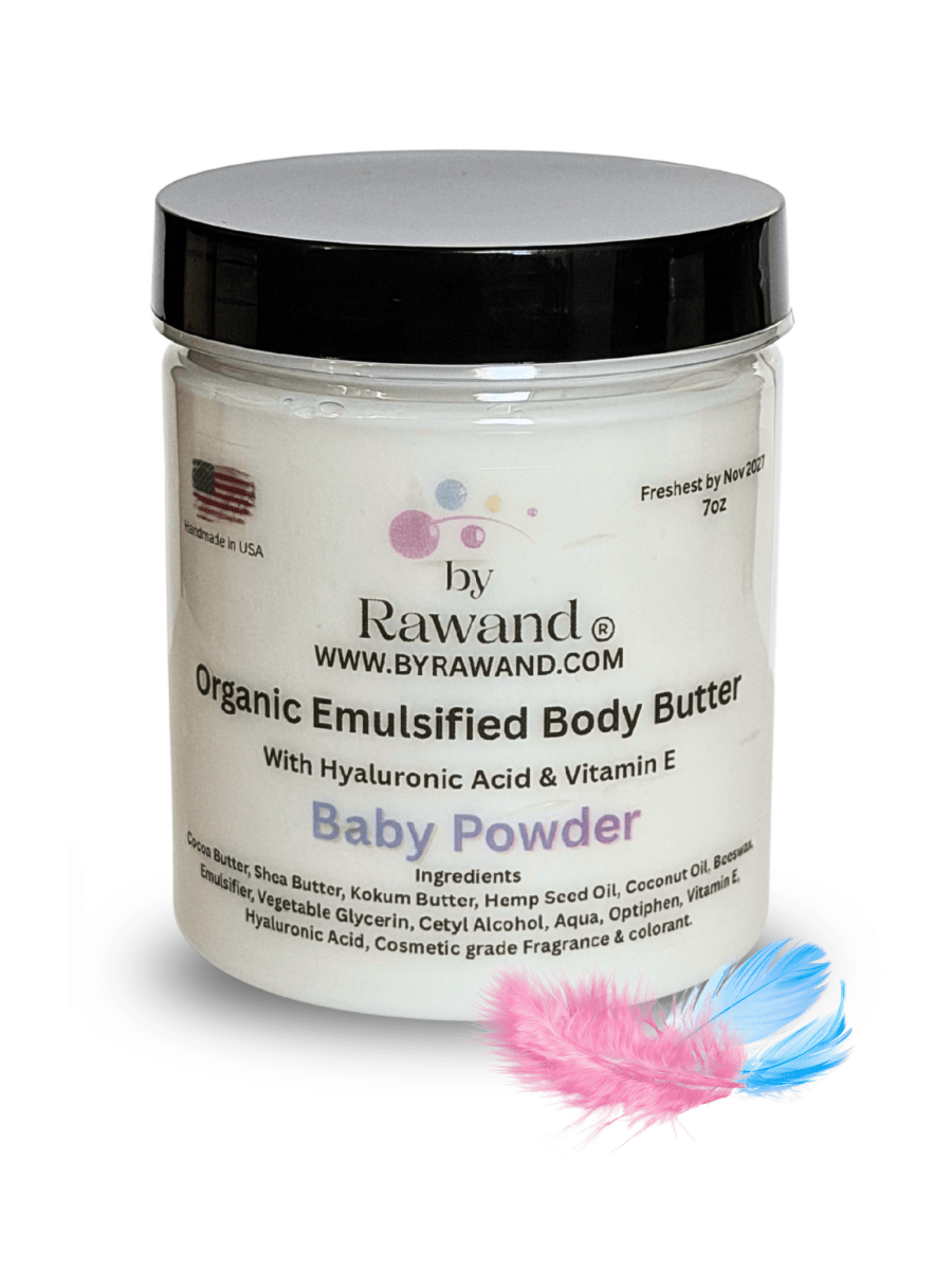 Baby Powder moisturizing buttercream with Hyaluronic acid & vitamin E - Bath & Body Products ByRawand