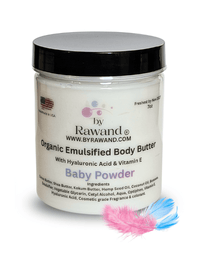 Baby Powder moisturizing buttercream with Hyaluronic acid & vitamin E - Bath & Body Products ByRawand