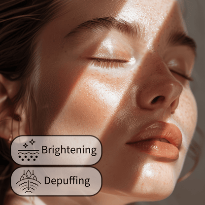 Brightening Caffeine Serum – For Eyes & Face with Niacinamide, green tea extract & Hyaluronic Acid - Bath & Body Products ByRawand