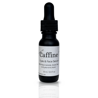 Brightening Caffeine Serum – For Eyes & Face with Niacinamide, green tea extract & Hyaluronic Acid - Bath & Body Products ByRawand