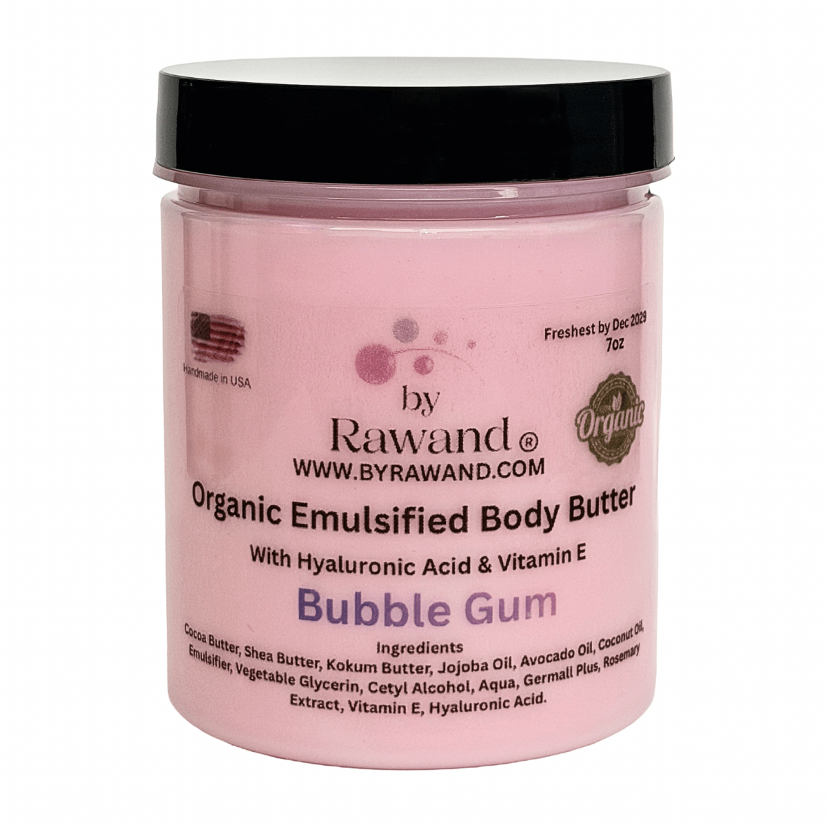 BubbleGum Moisturizing Body Butter with Hyaluronic acid & vitamin E - Bath & Body Products ByRawand