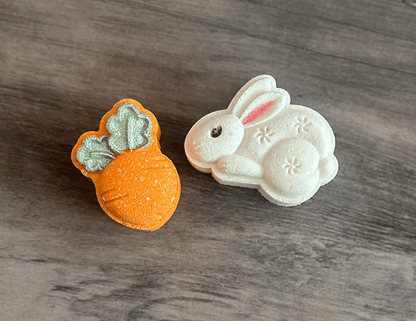 Bunny with a carrot Bath Bombs, Easter Gifts, Easter Gifts for Kids, Easter Basket Fillers, Kids Bath, Candy Bath Bombs Easter hunt - Bath & Body Products ByRawand