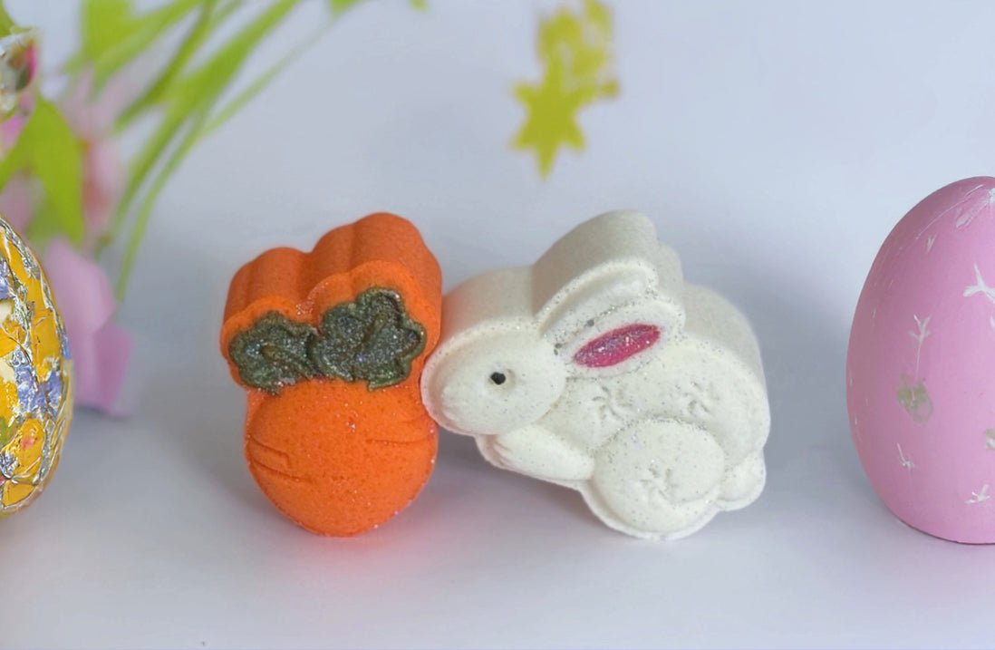 Bunny with a carrot Bath Bombs, Easter Gifts, Easter Gifts for Kids, Easter Basket Fillers, Kids Bath, Candy Bath Bombs Easter hunt - Bath & Body Products ByRawand