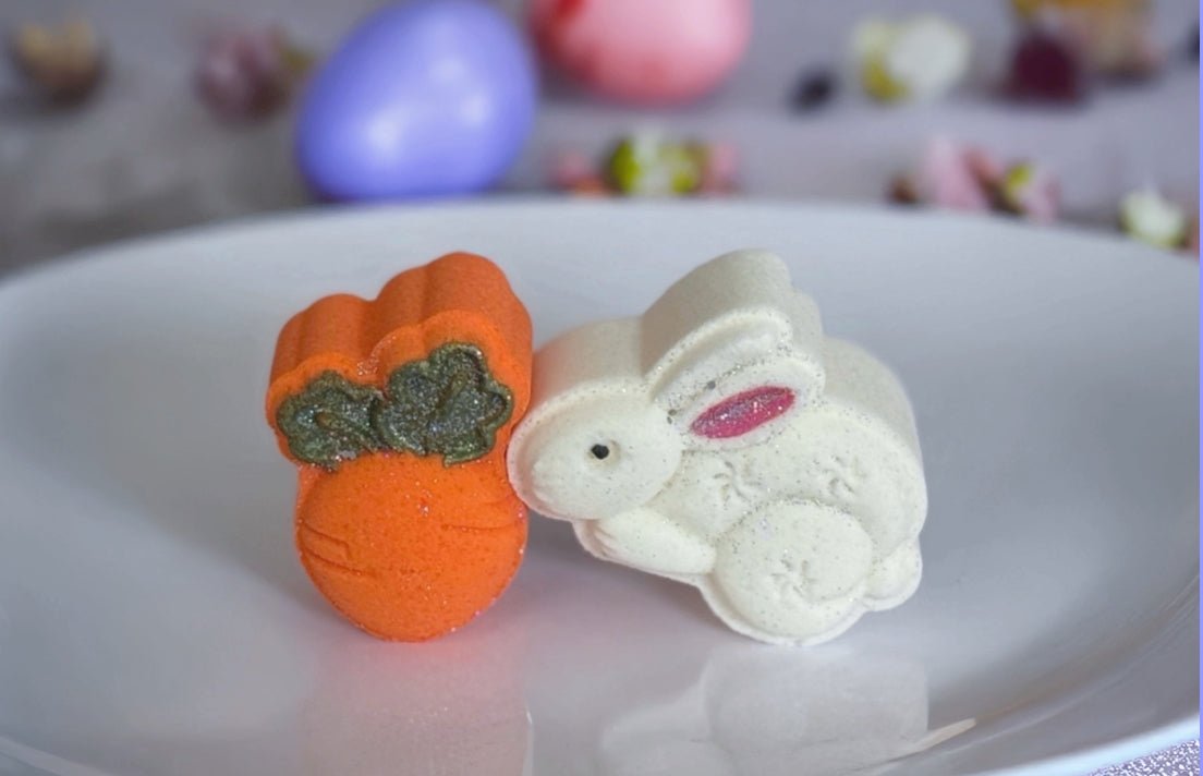 Bunny with a carrot Bath Bombs, Easter Gifts, Easter Gifts for Kids, Easter Basket Fillers, Kids Bath, Candy Bath Bombs Easter hunt - Bath & Body Products ByRawand