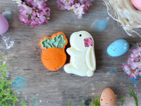 Bunny with a carrot Bath Bombs, Easter Gifts, Easter Gifts for Kids, Easter Basket Fillers, Kids Bath, Candy Bath Bombs Easter hunt, standing bunny - Bath & Body Products ByRawand
