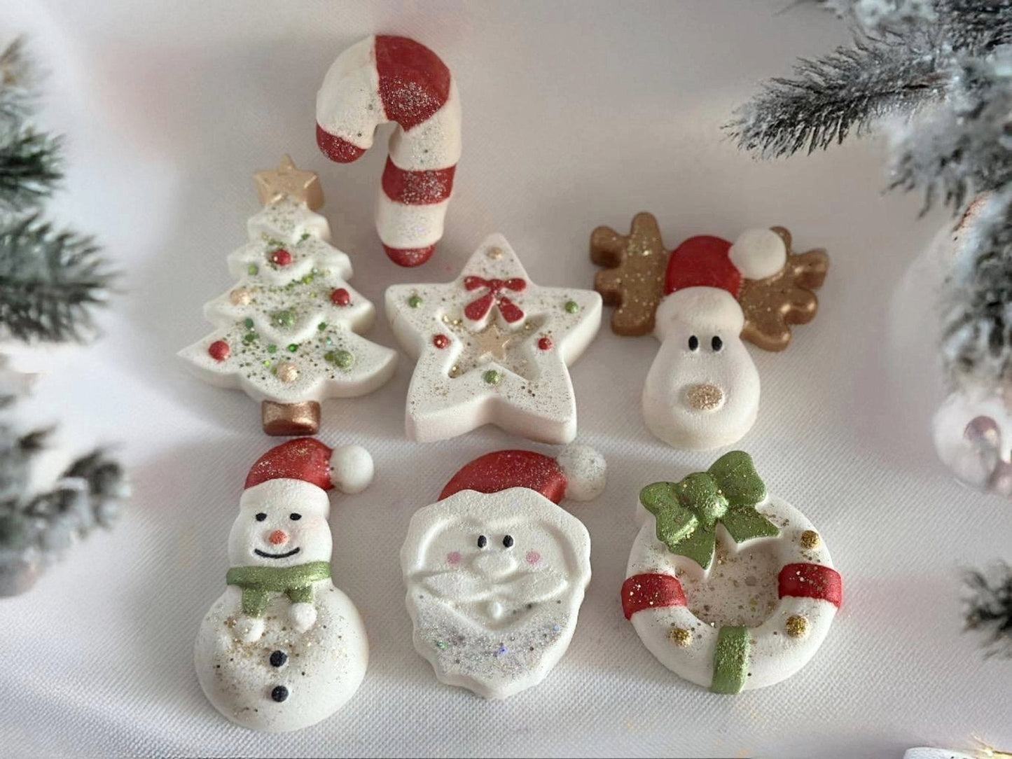 Christmas Bath Bombs – Santa, Snowman, Reindeer, Stocking Stuffers - Bath & Body Products ByRawand