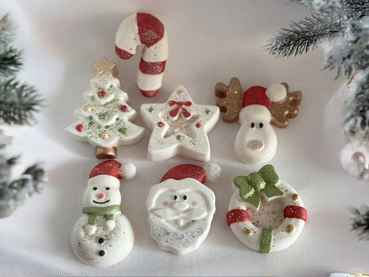 Christmas Bath Bombs – Santa, Snowman, Reindeer, Stocking Stuffers - Bath & Body Products ByRawand