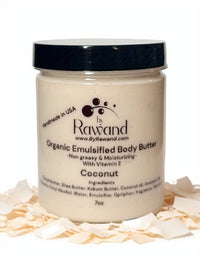 Coconut moisturizing buttercream with Hyaluronic acid & vitamin E - Bath & Body Products ByRawand