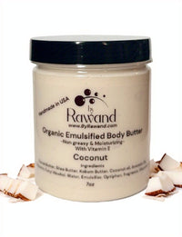 Coconut moisturizing buttercream with Hyaluronic acid & vitamin E - Bath & Body Products ByRawand