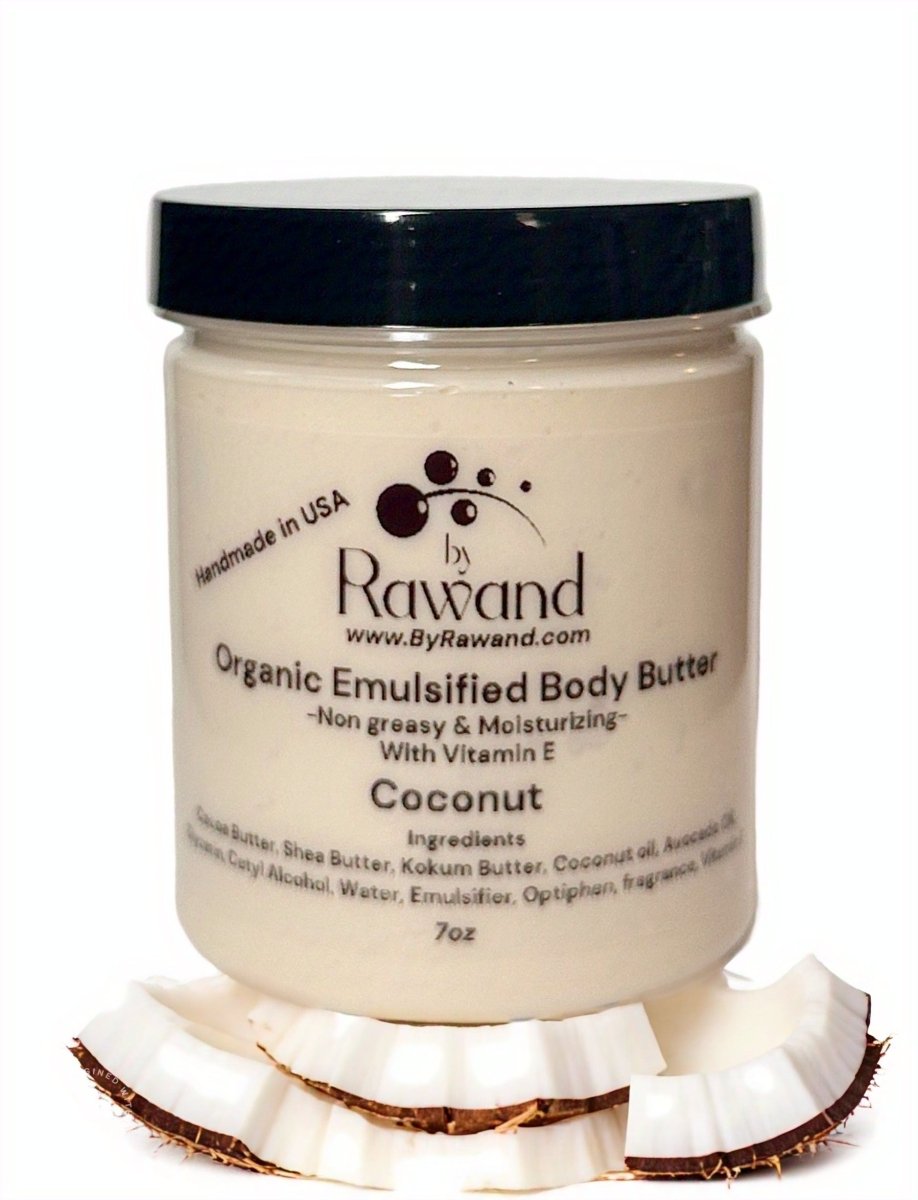Coconut moisturizing buttercream with Hyaluronic acid & vitamin E - Bath & Body Products ByRawand