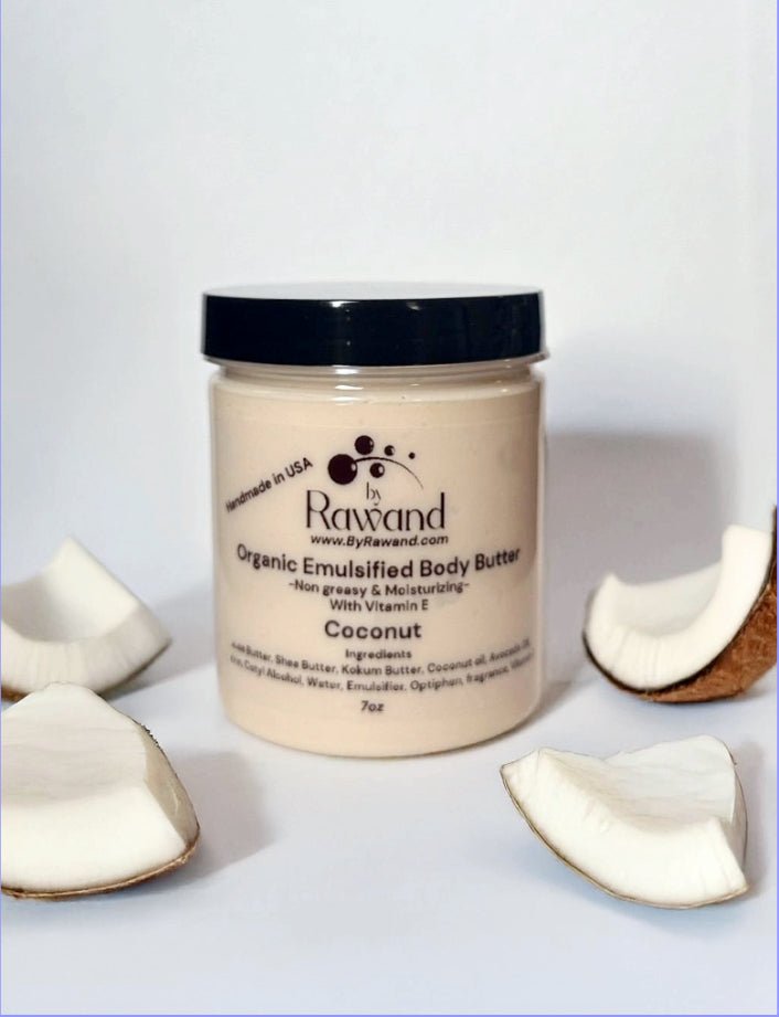 Coconut moisturizing buttercream with vitamin E - Bath & Body Products ByRawand