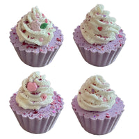 Cupcake Bath Bomb Gift Set – 4 Unique Bath Bombs with Bubble Bath Frosting, Relaxing Gift - Bath & Body Products ByRawand