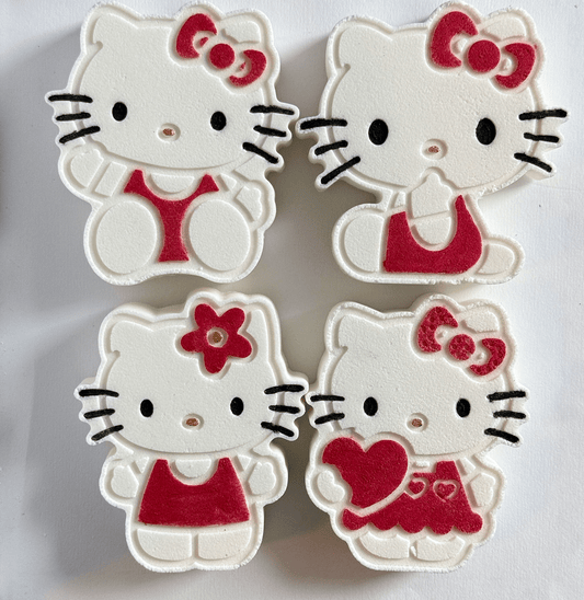 Cute Kitty bath bombs set of 4 - Bath & Body Products ByRawand