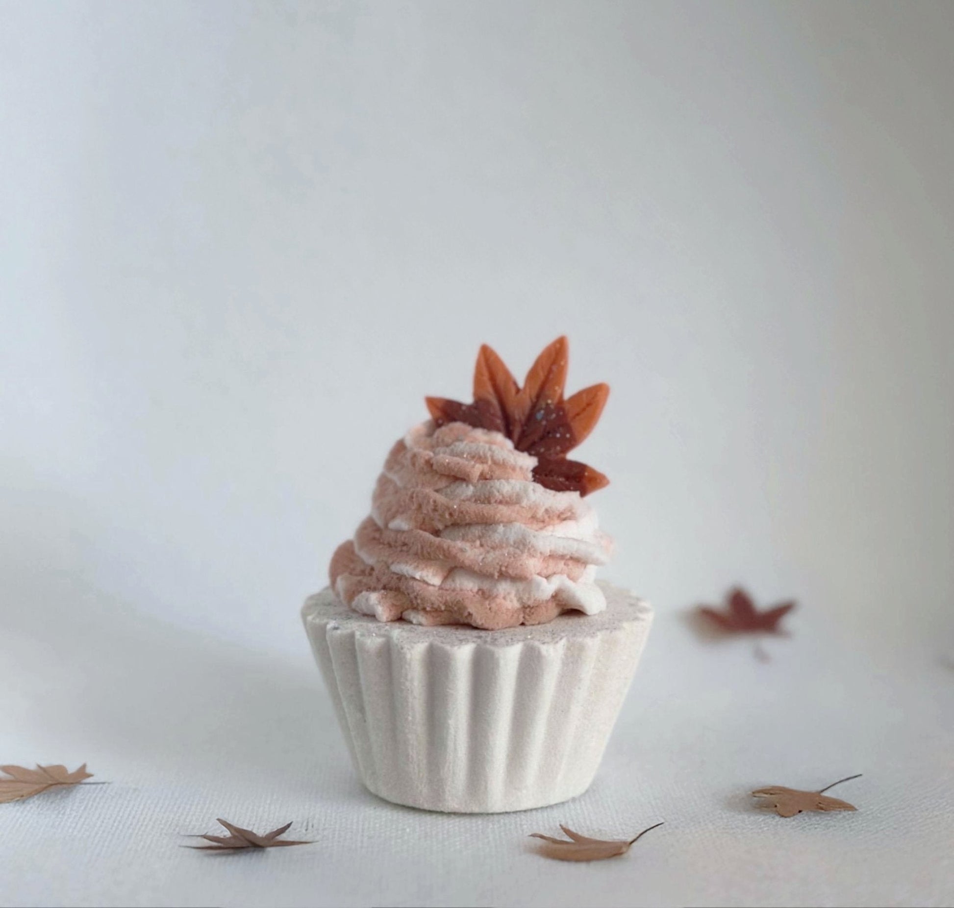 Fall Bath Bomb Gift Set – 4 Bubble Bath Bombs with Frosting & Soap Leaves - Bath & Body Products ByRawand
