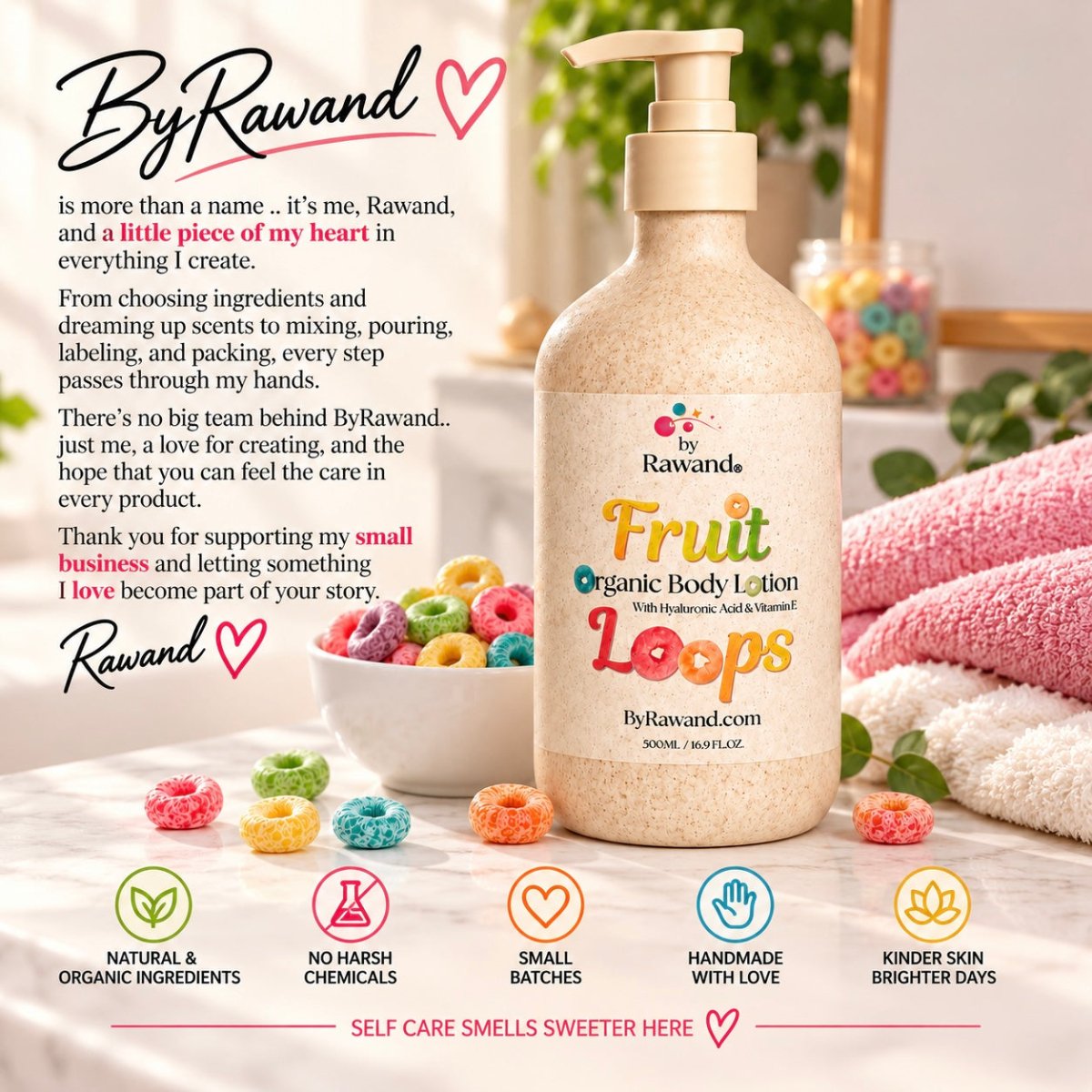 Fruit Loops Scented Body Lotion - Bath & Body Products ByRawand