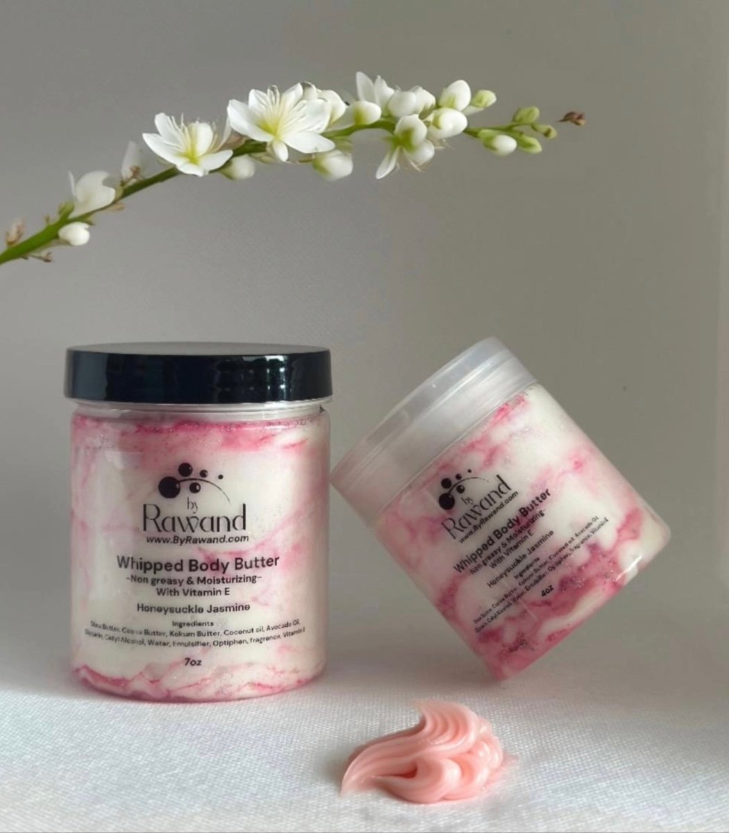 Honeysuckle Jasmine moisturizing buttercream with Hyaluronic acid & vitamin E - Bath & Body Products ByRawand