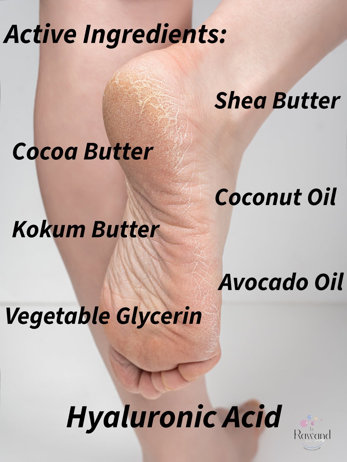 Intensive Hyaluronic Acid Cream For Cracked Heels and Dry Feet - Bath & Body Products ByRawand