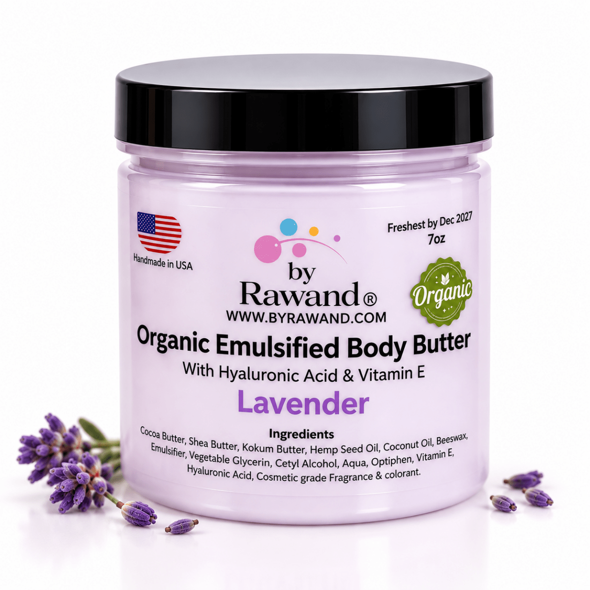 Lavender Moisturizing Buttercream with Hyaluronic acid & Vitamin E - Bath & Body Products ByRawand