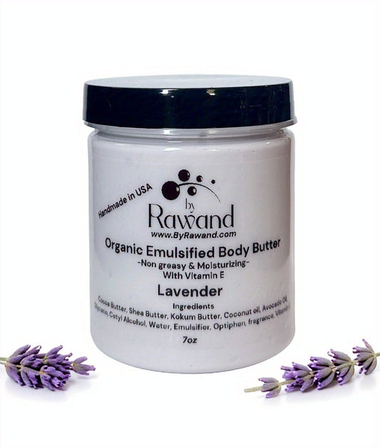 Lavender Moisturizing Buttercream with Hyaluronic acid & Vitamin E - Bath & Body Products ByRawand