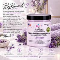 Lavender Moisturizing Buttercream with Hyaluronic acid & Vitamin E - Bath & Body Products ByRawand