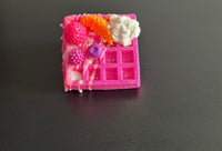 Organic Waffle Bath Bombs with soap decoration - Bath & Body Products ByRawand