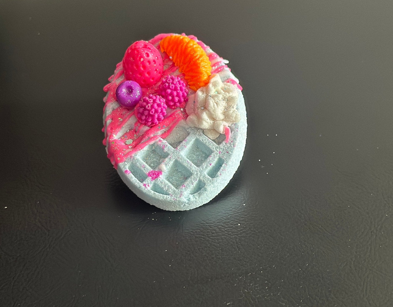 Organic Waffle Bath Bombs with soap decoration - Bath & Body Products ByRawand