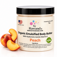 Peach Moisturizing Body Butter with Hyaluronic Acid & vitamin E - Bath & Body Products ByRawand