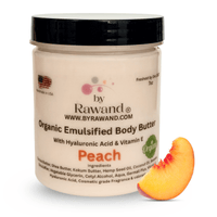 Peach Moisturizing Body Butter with Hyaluronic Acid & vitamin E - Bath & Body Products ByRawand