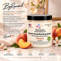 Peach Moisturizing Body Butter with Hyaluronic Acid & vitamin E - Bath & Body Products ByRawand