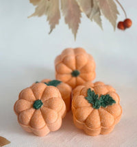 Pumpkin shaped Bath Bombs, pumpkin spice scented - Bath & Body Products ByRawand
