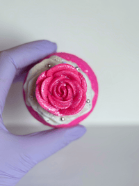 Rosé Whipped Bloom – Luxury Rose Bath Bomb with Bubble Bath Frosting & Soap Flower - Bath & Body Products ByRawand