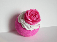 Rosé Whipped Bloom – Luxury Rose Bath Bomb with Bubble Bath Frosting & Soap Flower - Bath & Body Products ByRawand