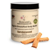 Sandalwood Moisturizing Body Butter with Hyaluronic Acid & vitamin E - Bath & Body Products ByRawand