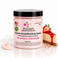 Strawberry Cheesecake Moisturizing Body Butter with Hyaluronic acid & vitamin E - Bath & Body Products ByRawand