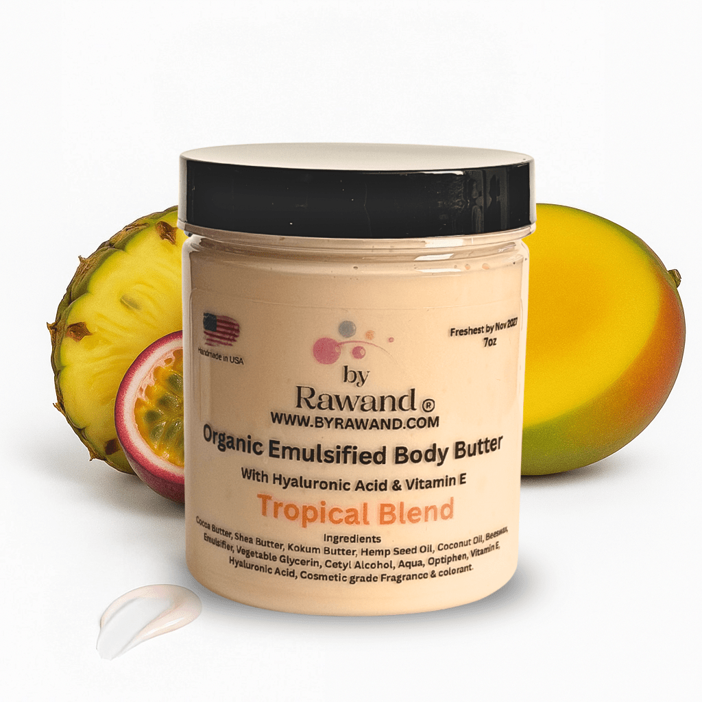 Tropical Blend Moisturizing Body Butter with Hyaluronic Acid & vitamin E - Bath & Body Products ByRawand