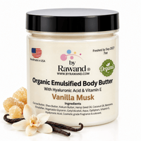 Vanilla Musk moisturizing buttercream with Hyaluronic acid & vitamin E - Bath & Body Products ByRawand