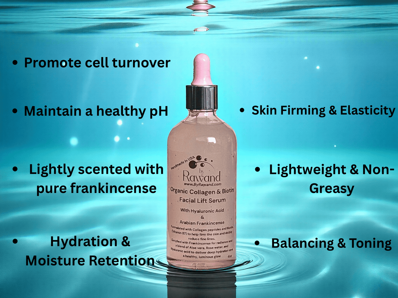 Youth Lift Serum – Collagen, Biotin & Hyaluronic Complex - Bath & Body Products ByRawand